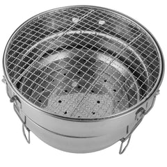 Portable Stainless Steel BBQ Grill for Camping & Picnics