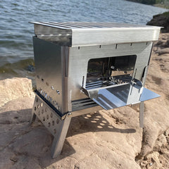 Mini Outdoor Fire Pit BBQ Grill for Camping and Picnics