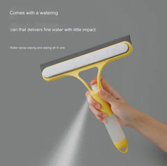 Multi-Function Window Cleaning Tool with Spray Bottle