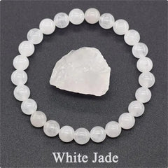 Rose Stone Amazonite Tiger Eye 8mm Beaded Bracelet