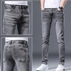 Men's Large Size Loose Fit Thin Straight Jeans