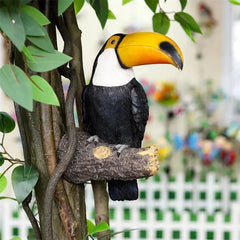 Bird Figurine Tree Hugger Hanging Resin Garden Decor