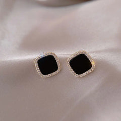 925 Silver Korean Style Pearl Stud Earrings for Women