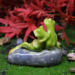 Mini Frog Resin Ornament for Garden Decoration