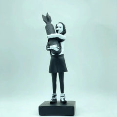 Modern Art Resin Statue - Bomb Hugger Desk Decor