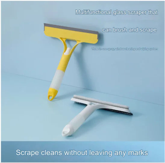 Multi-Function Window Cleaning Tool with Spray Bottle