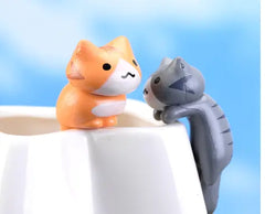 Cozy Moss Micro Landscape Decor - DIY Cute Cat Figure