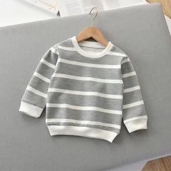 Striped Long-Sleeved T-Shirt for Boys - Autumn Style