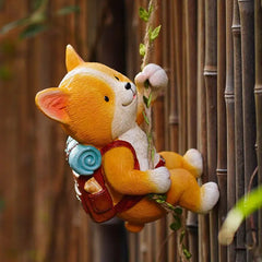 Outdoor Garden Decoration with Cute Squirrel Planters