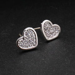 925 Silver Stud Earrings Set with Pearl and Zircon Drops