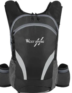 Reflective Outdoor Cycling Backpack with Water Bag