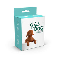 Silicone Hot Dog Tea Infuser with Color Box Packaging