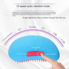 2-in-1 Electric Massage Comb and Facial Cleansing Brush