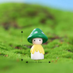Moss Micro Landscape Figurine DIY Materials with Mushrooms