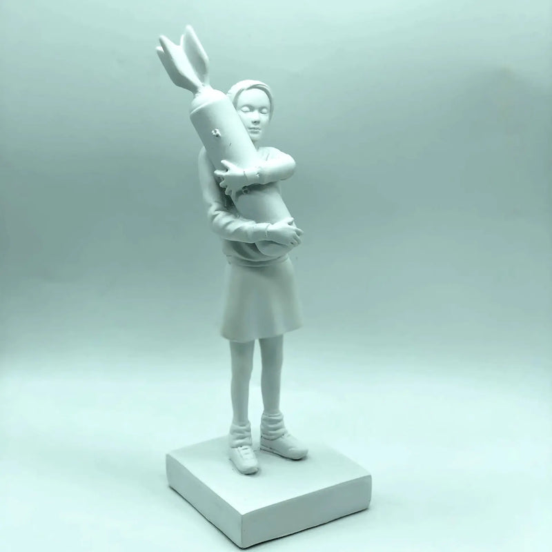 Modern Art Resin Statue - Bomb Hugger Desk Decor