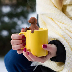 Silicone Hot Dog Tea Infuser with Color Box Packaging