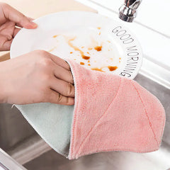Thick Double-Sided Absorbent Dishcloth for Kitchen