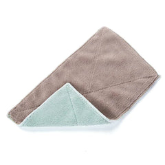 Thick Double-Sided Absorbent Dishcloth for Kitchen