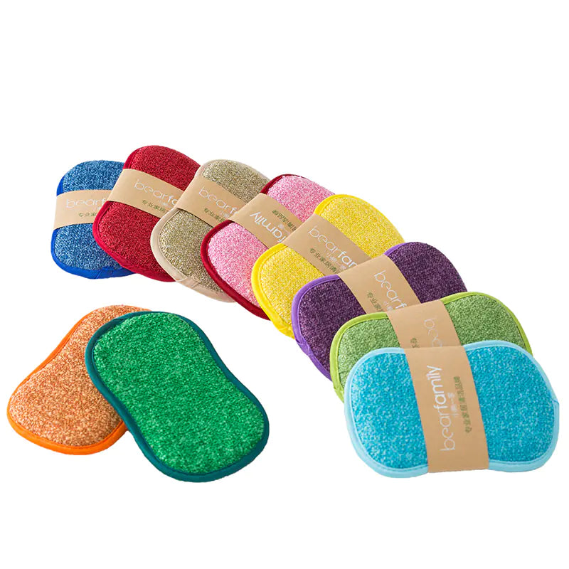 Non-Scratch Sponge Cloth for Kitchen Cleaning
