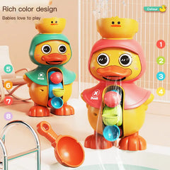 Cute Duck Rotating Water Wheel Bath Toy for Kids