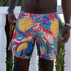 Men's Loose Printed Casual Beach Shorts