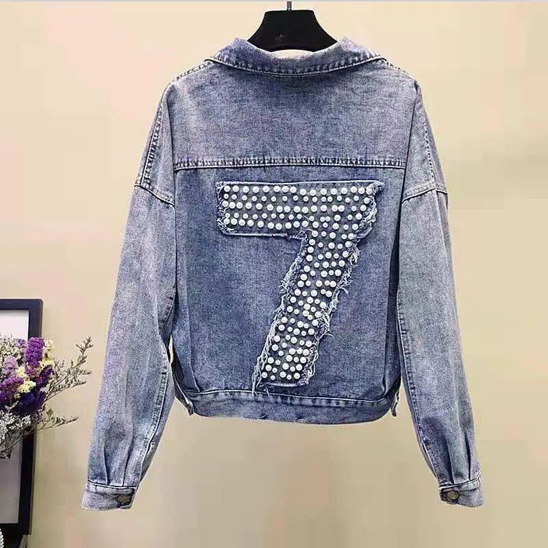 2020 Women's Korean Style Loose Denim Jacket