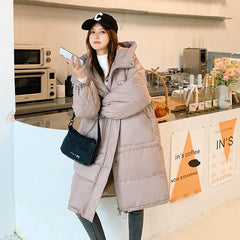 Mid-Length Loose Women's Down Padded Jacket