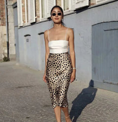 Leopard Print Skirt, Mermaid Skirt, A-Line Skirt