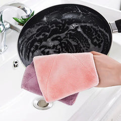 Thick Double-Sided Absorbent Dishcloth for Kitchen