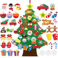 Felt Christmas Tree - DIY 3D Decoration for Holidays