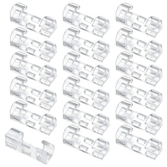 Adhesive Cable Clips 120 Pcs Cable Management Clips Clear Cable Organizer Cord Holder Wire Clips Sticky Cable Wire Cord Clips Holder for Car Office Home Desktop Laptop PC TV Ethernet Cable