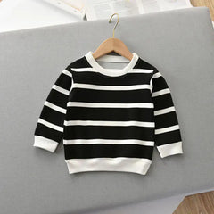 Striped Long-Sleeved T-Shirt for Boys - Autumn Style