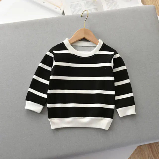 Striped Long-Sleeved T-Shirt for Boys - Autumn Style