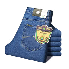 Men's Retro High-Rise Loose Straight-Leg Jeans