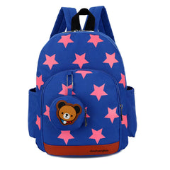 Lightweight Star Print Kindergarten Backpack for Kids