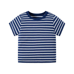 Casual Short-Sleeved Striped T-Shirt for Boys