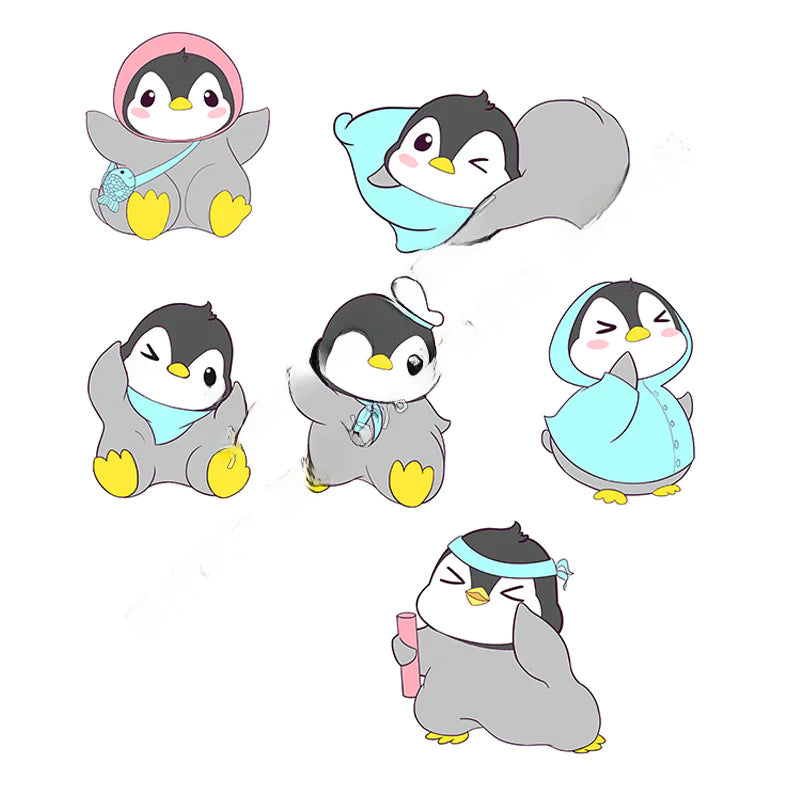 Cute Penguin DIY Miniature Landscape Decoration (PVC)