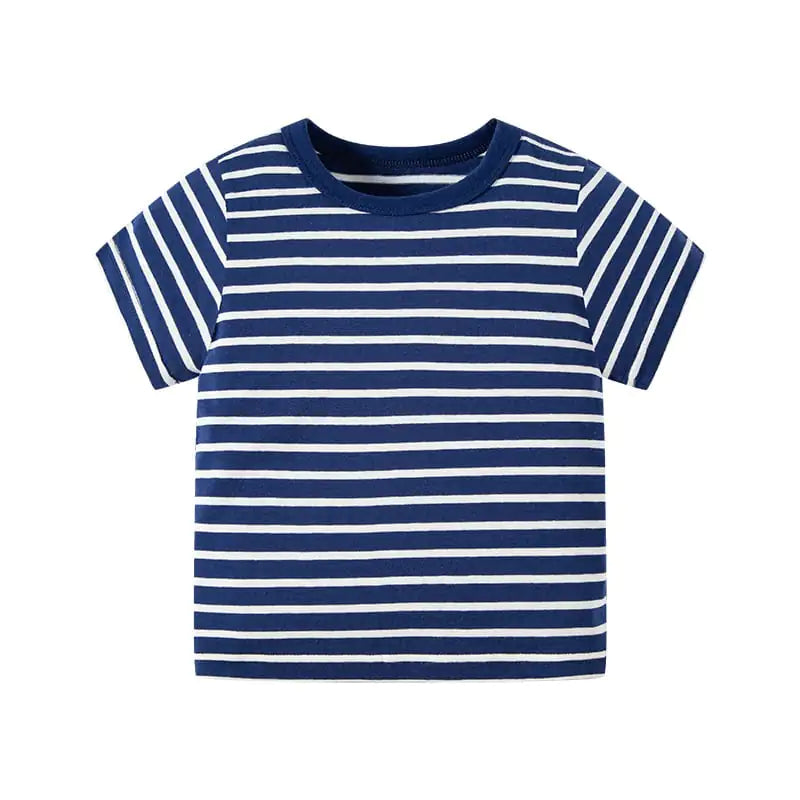 Casual Short-Sleeved Striped T-Shirt for Boys