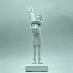 Modern Art Resin Statue - Bomb Hugger Desk Decor