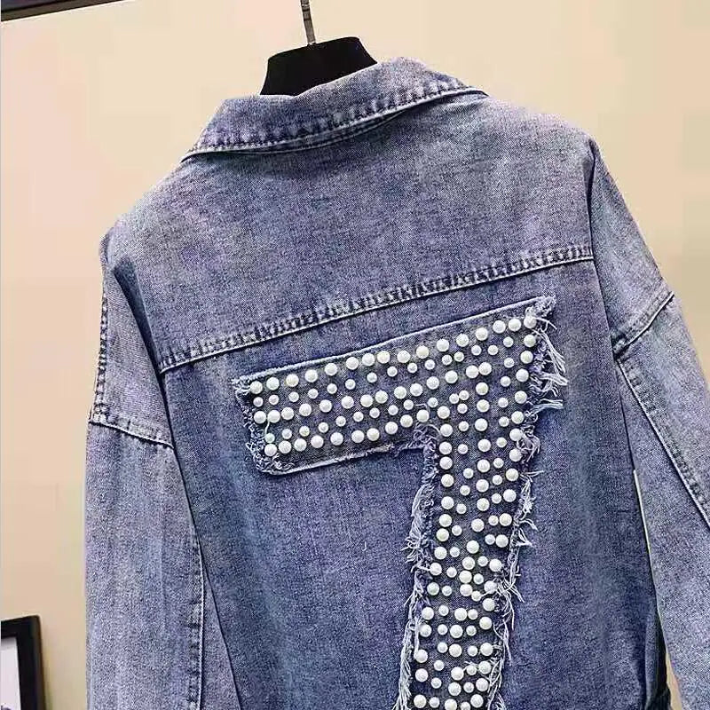 2020 Women's Korean Style Loose Denim Jacket