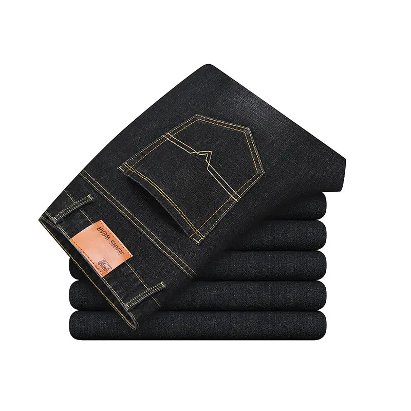 Men's Casual Straight Loose Fit Jeans in Large Size