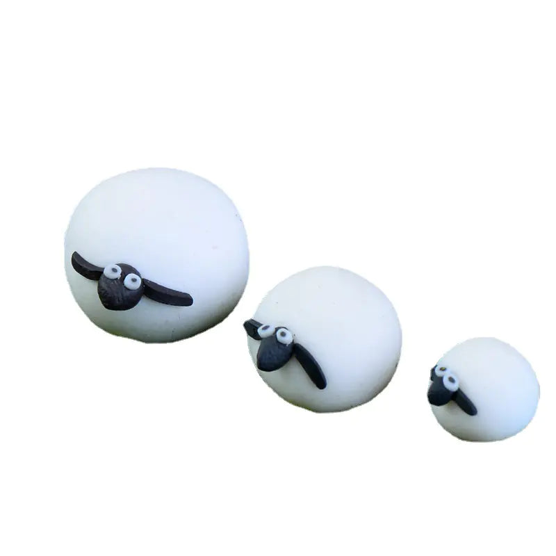 Sheep Family Moss Micro Landscape Decor Zakka Figurine