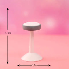 Cute Girl Stool Micro Landscape DIY Decoration Figurine