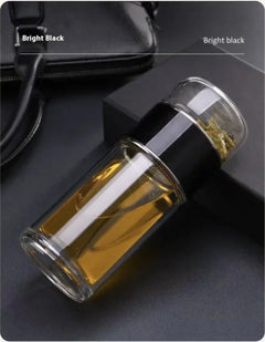 Double-Layer Glass Tea Infuser Cup