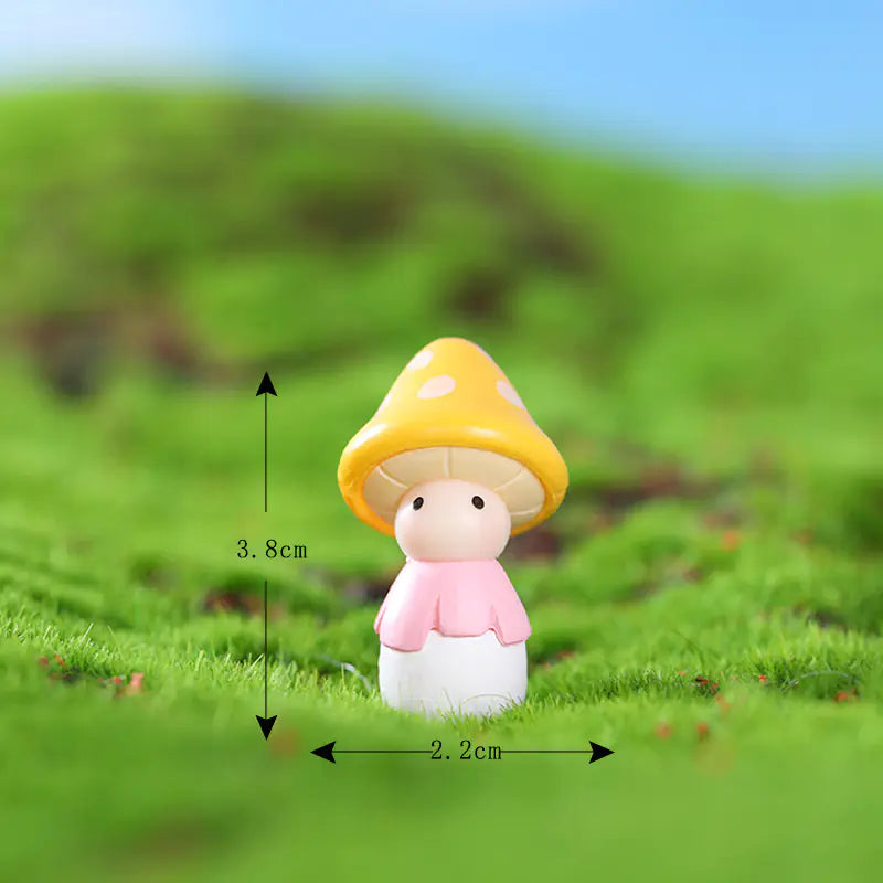 Moss Micro Landscape Figurine DIY Materials with Mushrooms