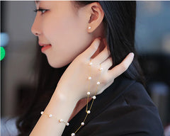 925 Silver Simple Pearl Stud Earrings for Women