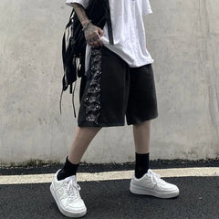 Retro High Waist Butterfly Wide Leg Pants