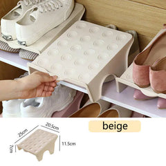 Multifunctional Double Layer Shoe Rack and Organizer