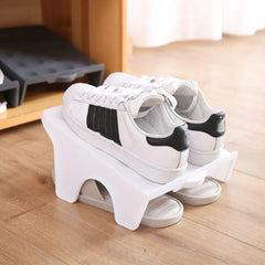 Multifunctional Double Layer Shoe Rack and Organizer
