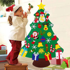 Felt Christmas Tree - DIY 3D Decoration for Holidays